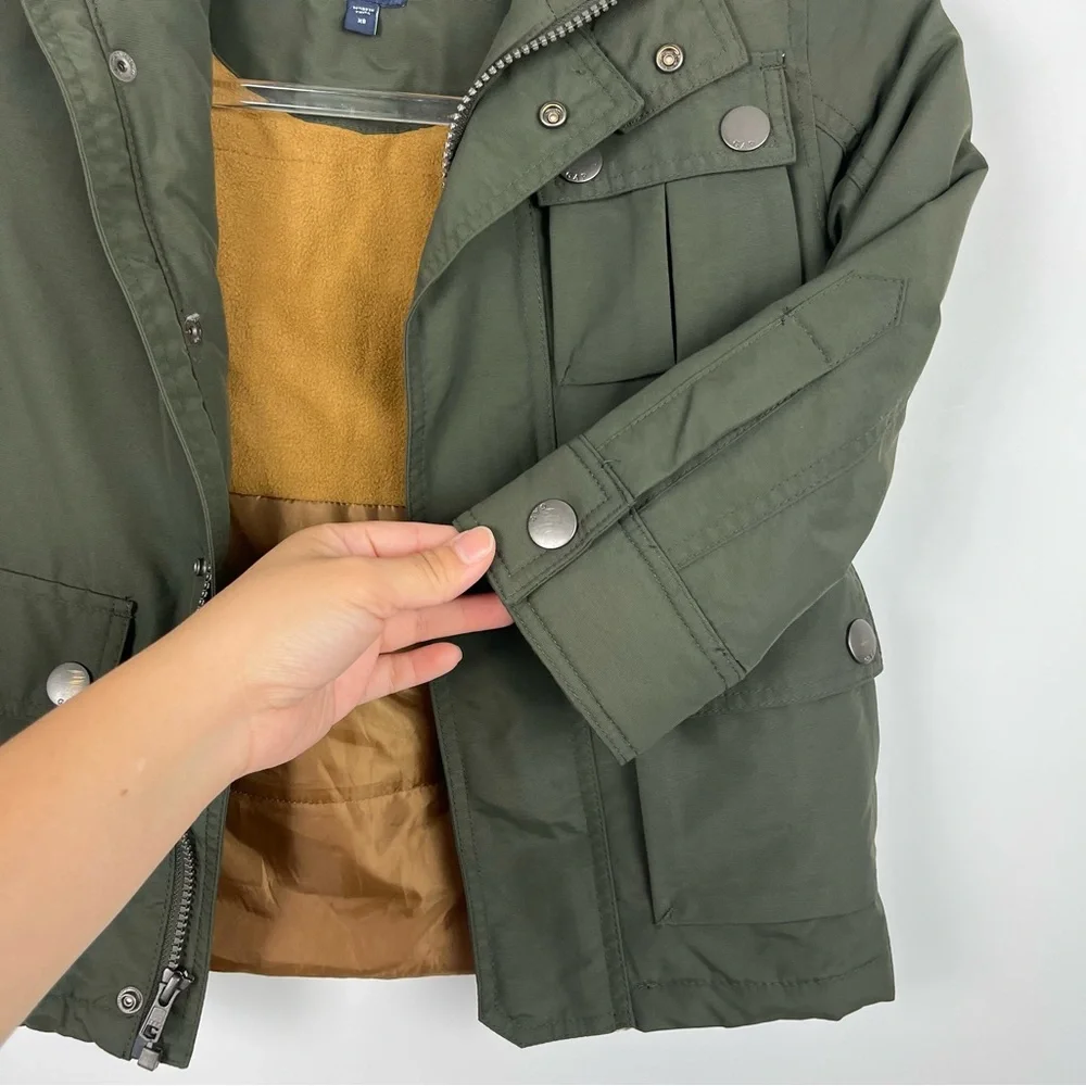 Gap Kids Green Puffy Coat Zip Jacket